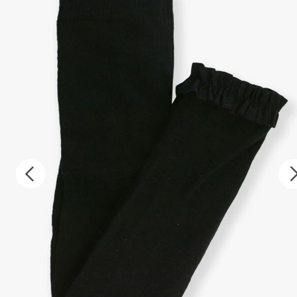 Ruffle Butts‎ NWT Black Footless Ruffle Tights